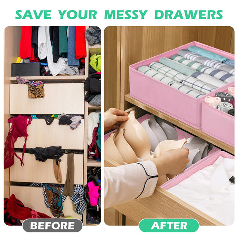 Wrrlors medium boxes store underwear and socks neatly in drawers