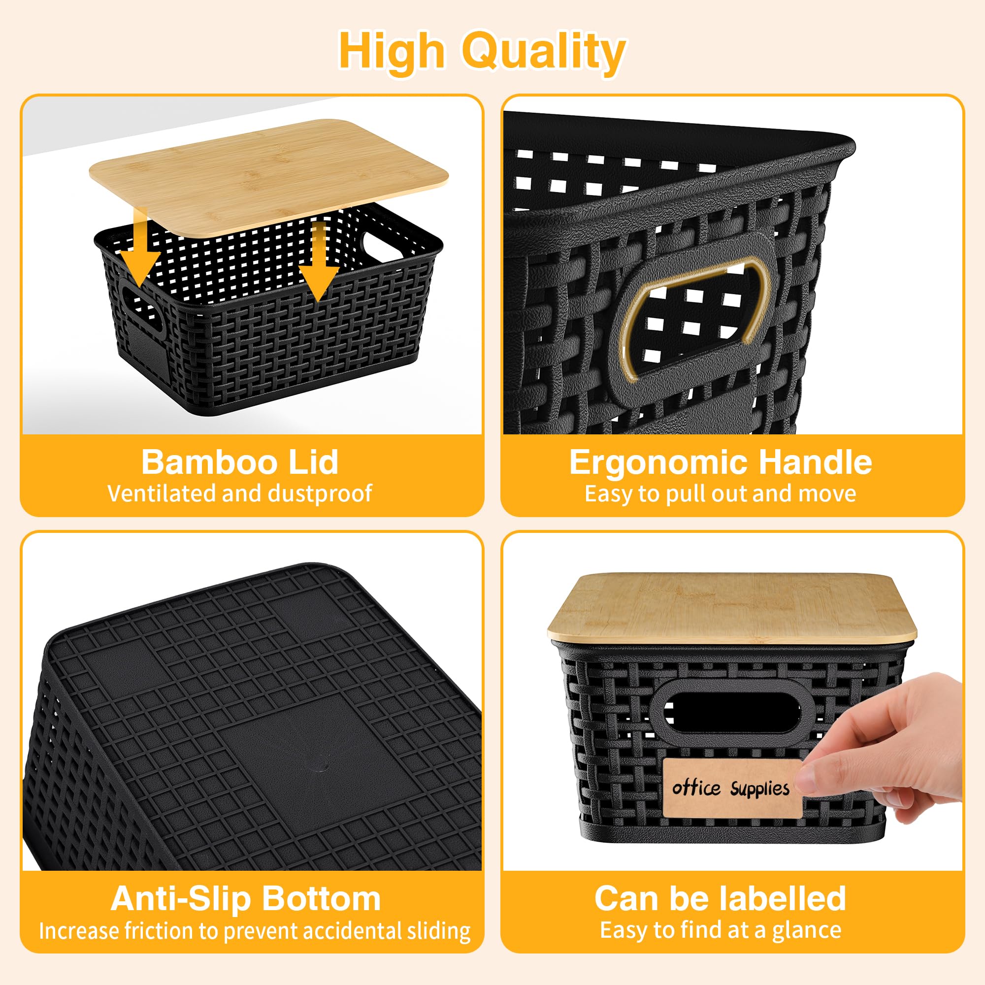 Wrrlors versatile bins for closets, shelves, offices, and play areas.