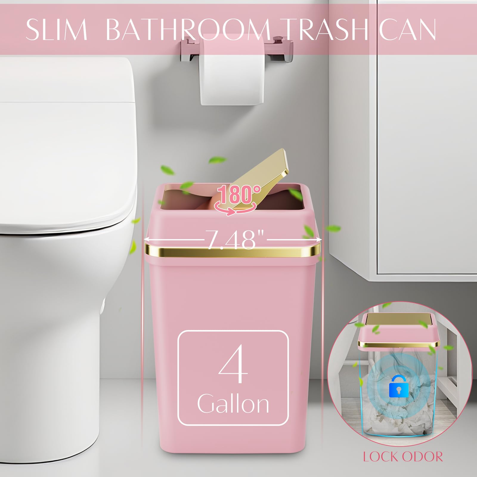 WSBArt pink toothbrush cup provides convenient brushing station