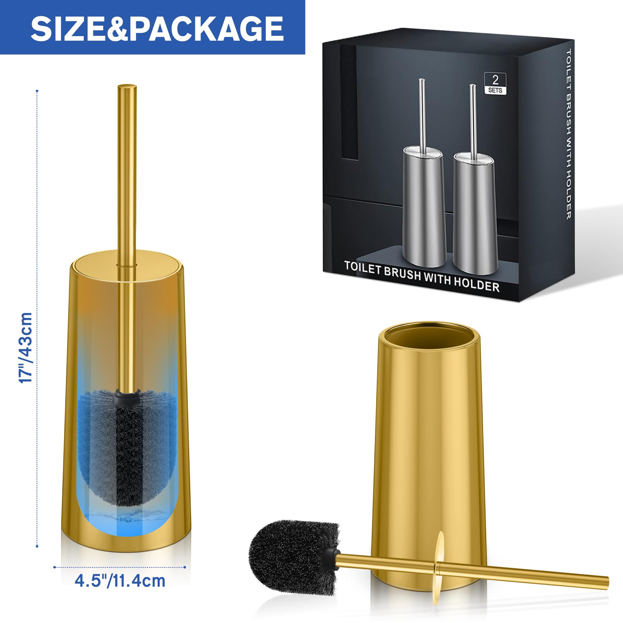 WSedor gold bathroom accessory in elegant design suitable for guest rooms.