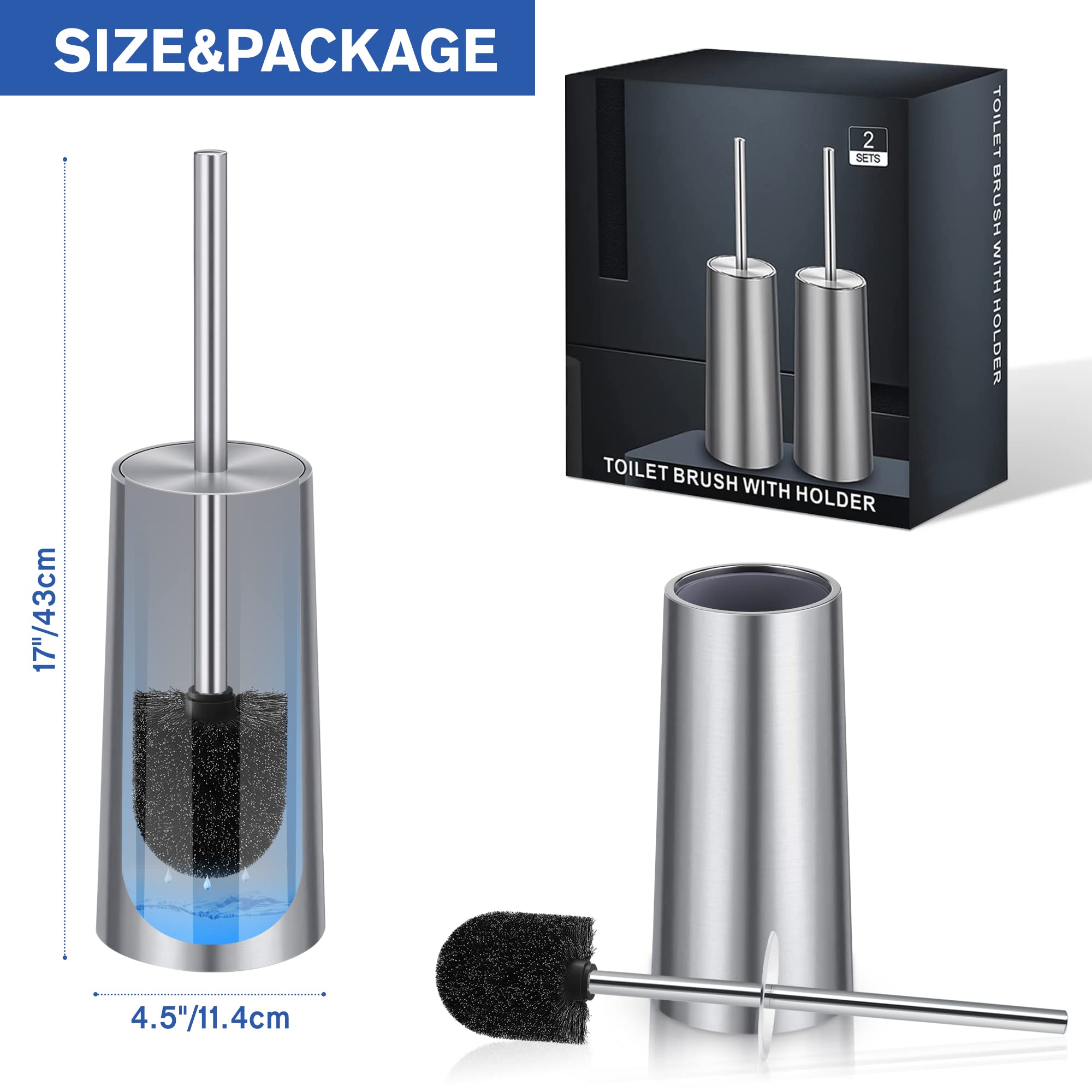 Wsedor holder with brush inside demonstrates tidy, compact storage.