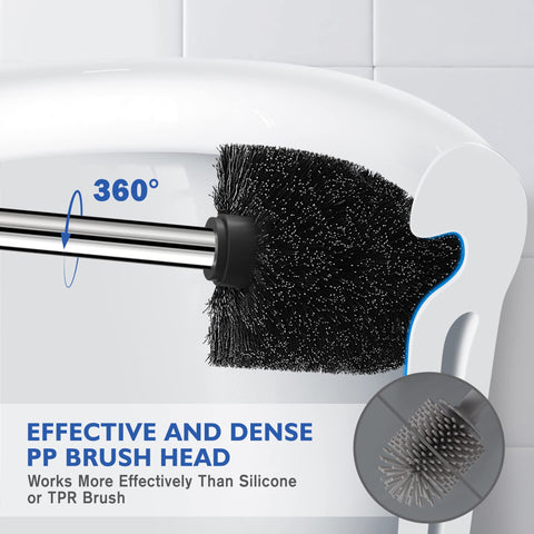 Easy assembly of Wsedor toilet brush and holder without tools.