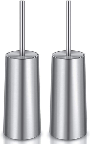 Wsedor toilet brush and holder in a sleek matte stainless steel finish.