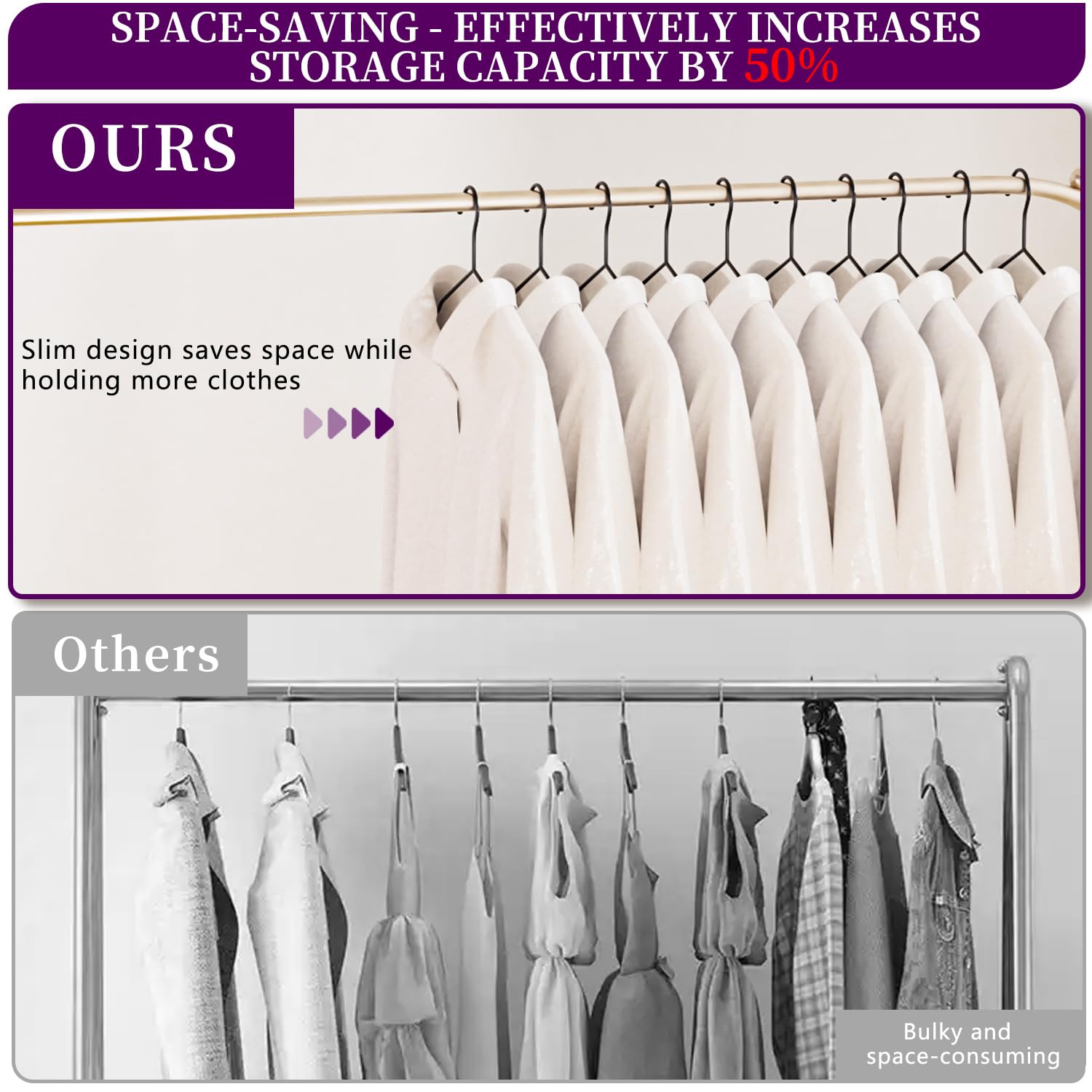 WSJYKN included five clothes pins help secure smaller items during organization.