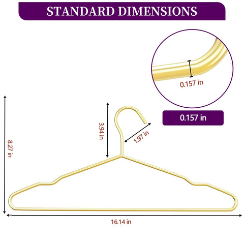 WSJYKN anti-slip grooves on shoulders keep garments in place