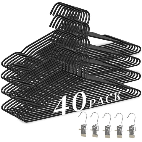 WSJYKN heavy duty hanger with anti-slip shoulder grooves keeps straps secure.