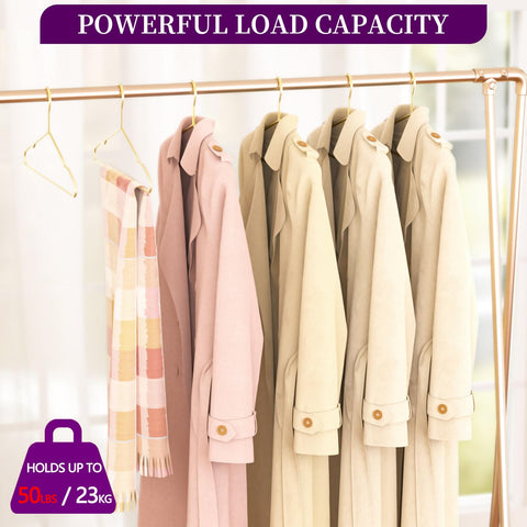 WSJYKN slim-design gold hanger saving closet space