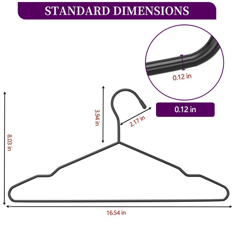 WSJYKN ultra-thin design saves closet space while supporting garments evenly.
