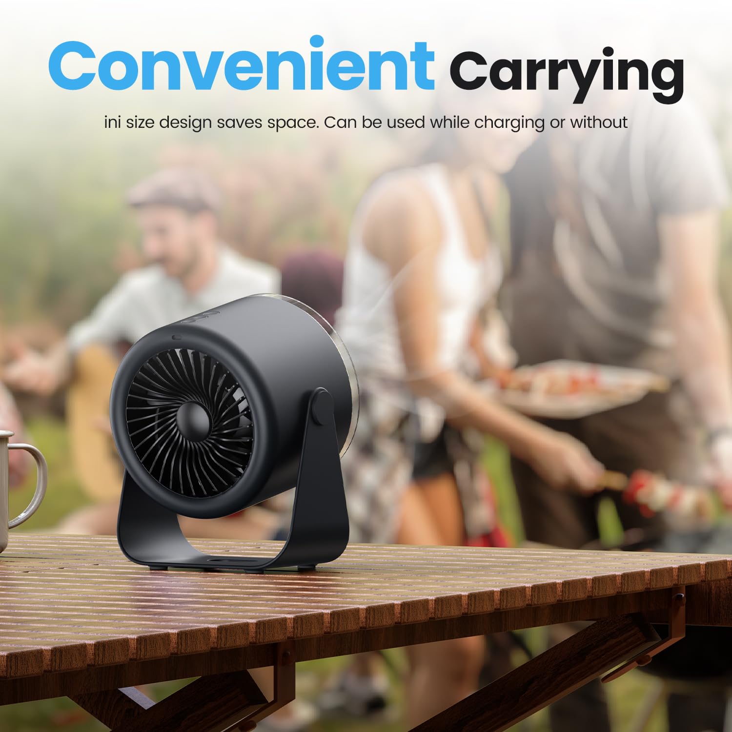 WSKEN desk fan supports wall or desk placement for flexibility