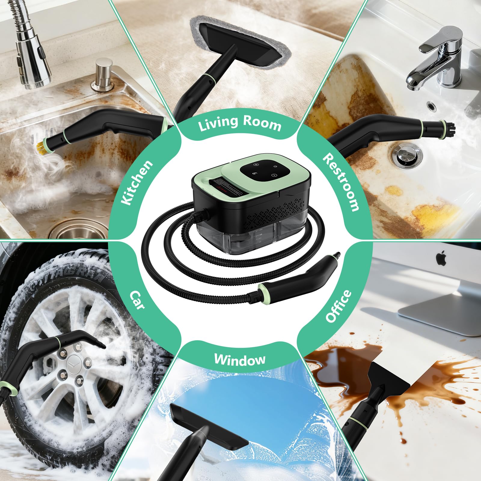 WSRYYCC steam cleaner family-friendly and safe for homes.
