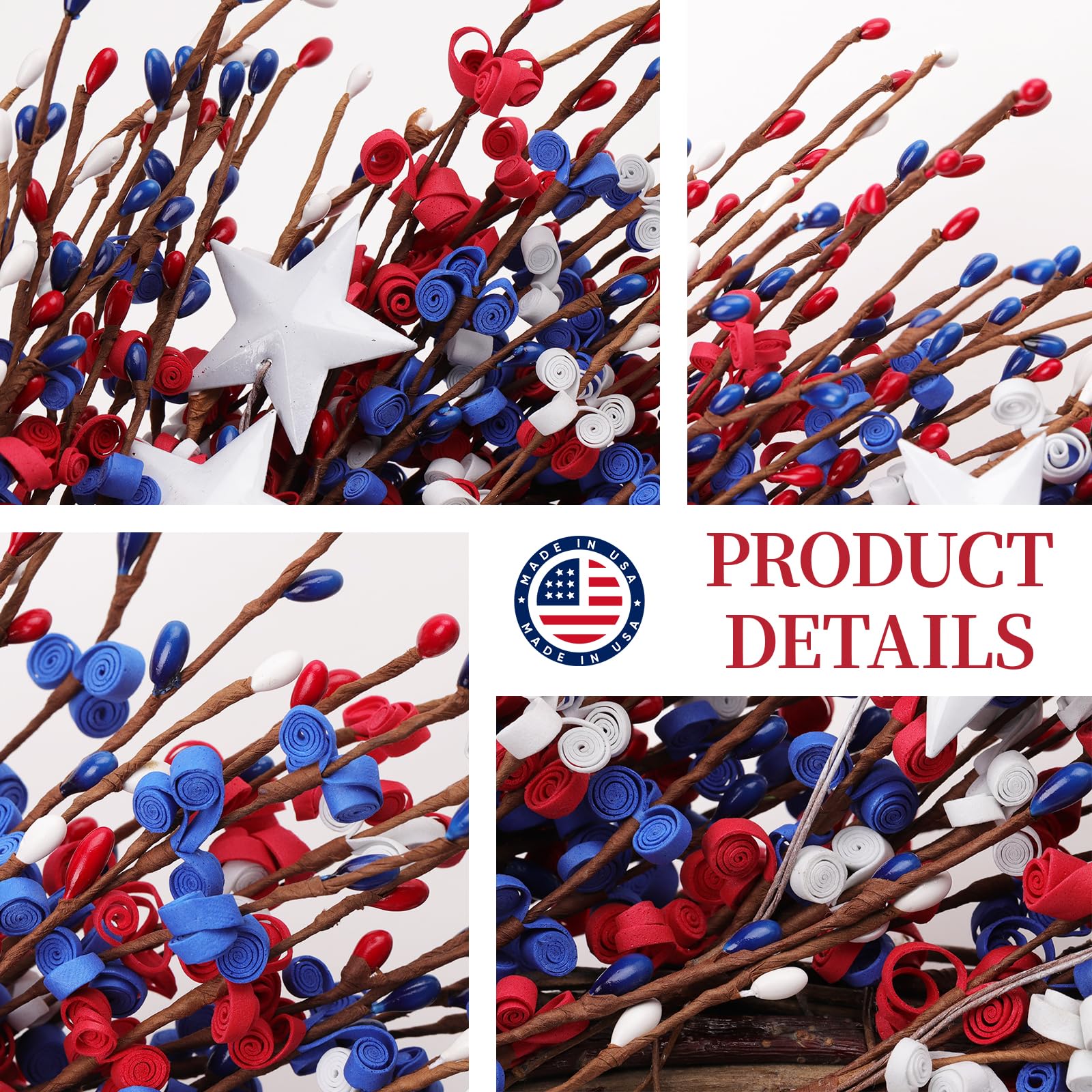 WSTPUPU front door patriotic decor enhancing curb appeal