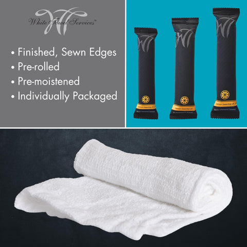 WT White Towel Services case of 100 box for events.