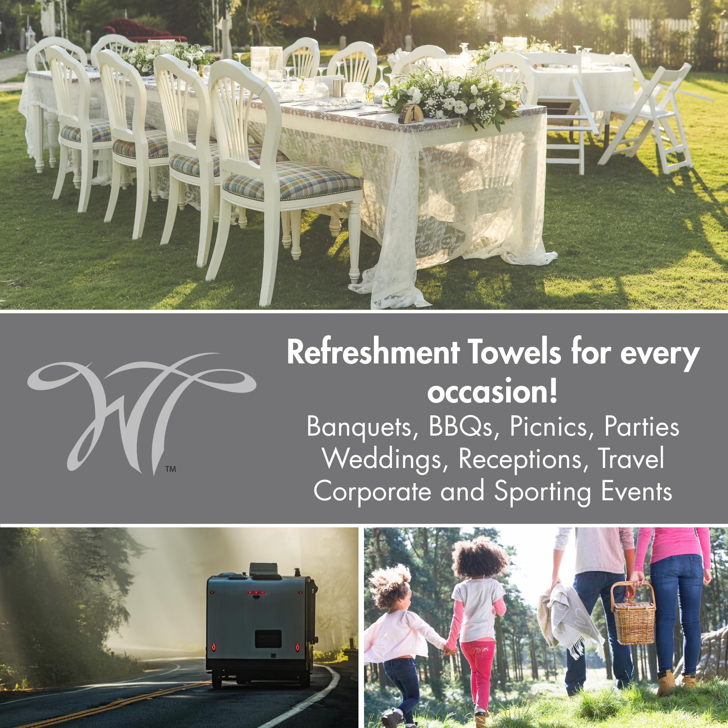 WT White Towel Services infusion with essential oils for luxury feel.