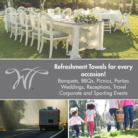 WT White Towel Services infusion with essential oils for luxury feel.