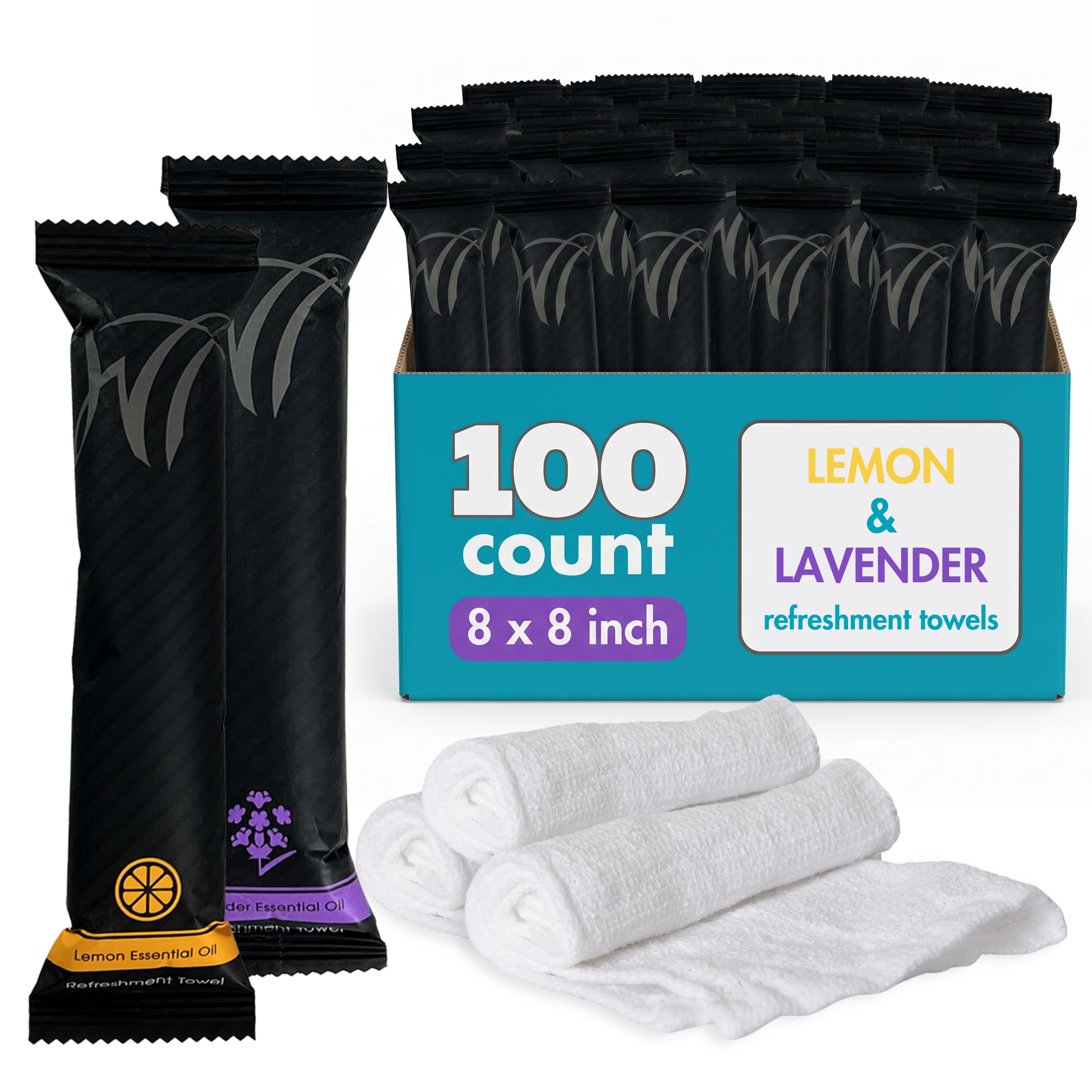 WT White Towel Services lemon packaging for quick hospitality refreshment.