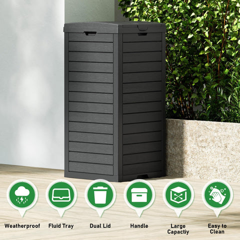WTFGO 31-gallon bin offering ample storage for standard bags and outdoor waste.