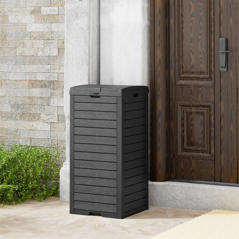 WTFGO trash can with drip tray for quick cleanup and reduced leaks.