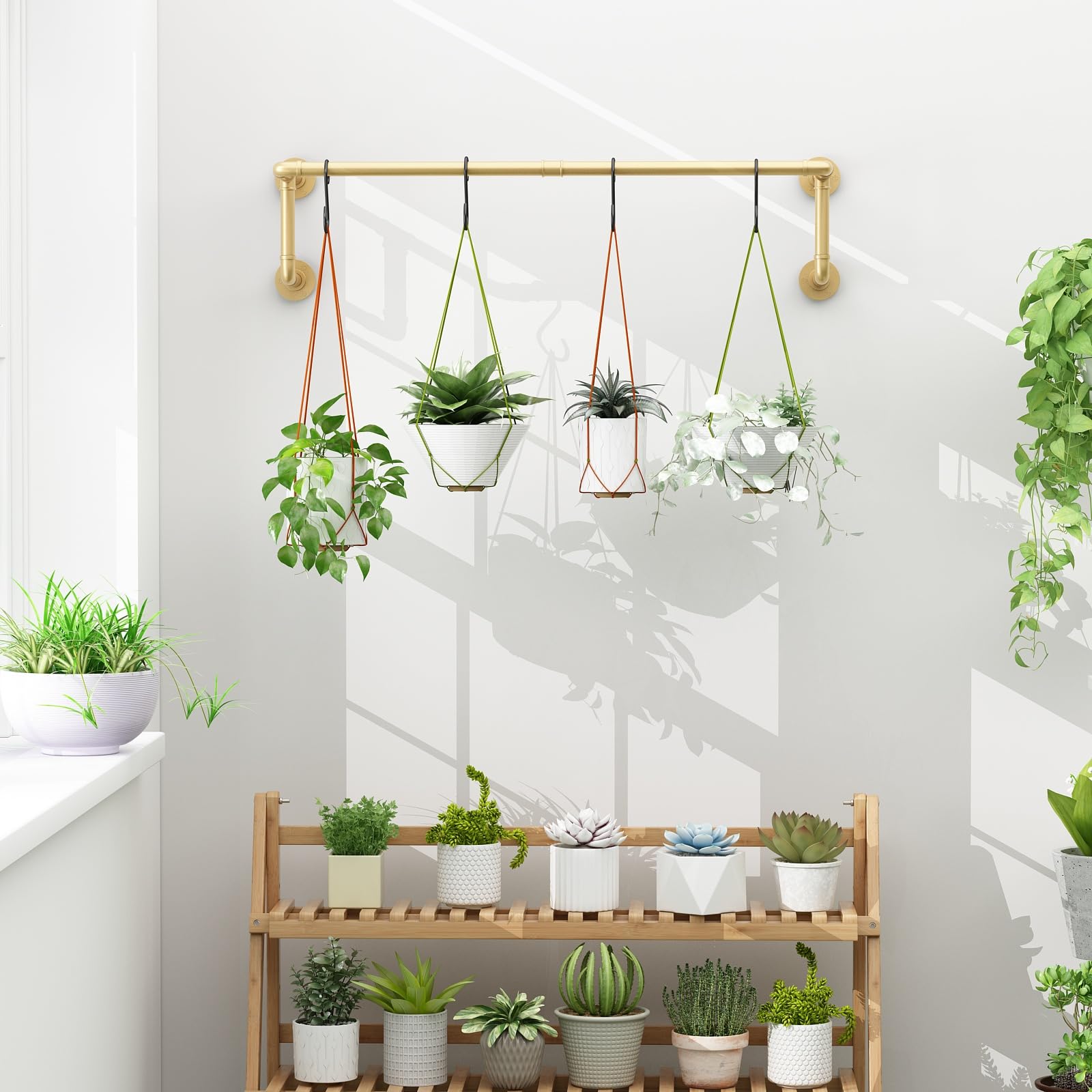 WTPLWD gold rack elevates any room's aesthetics while remaining highly functional.