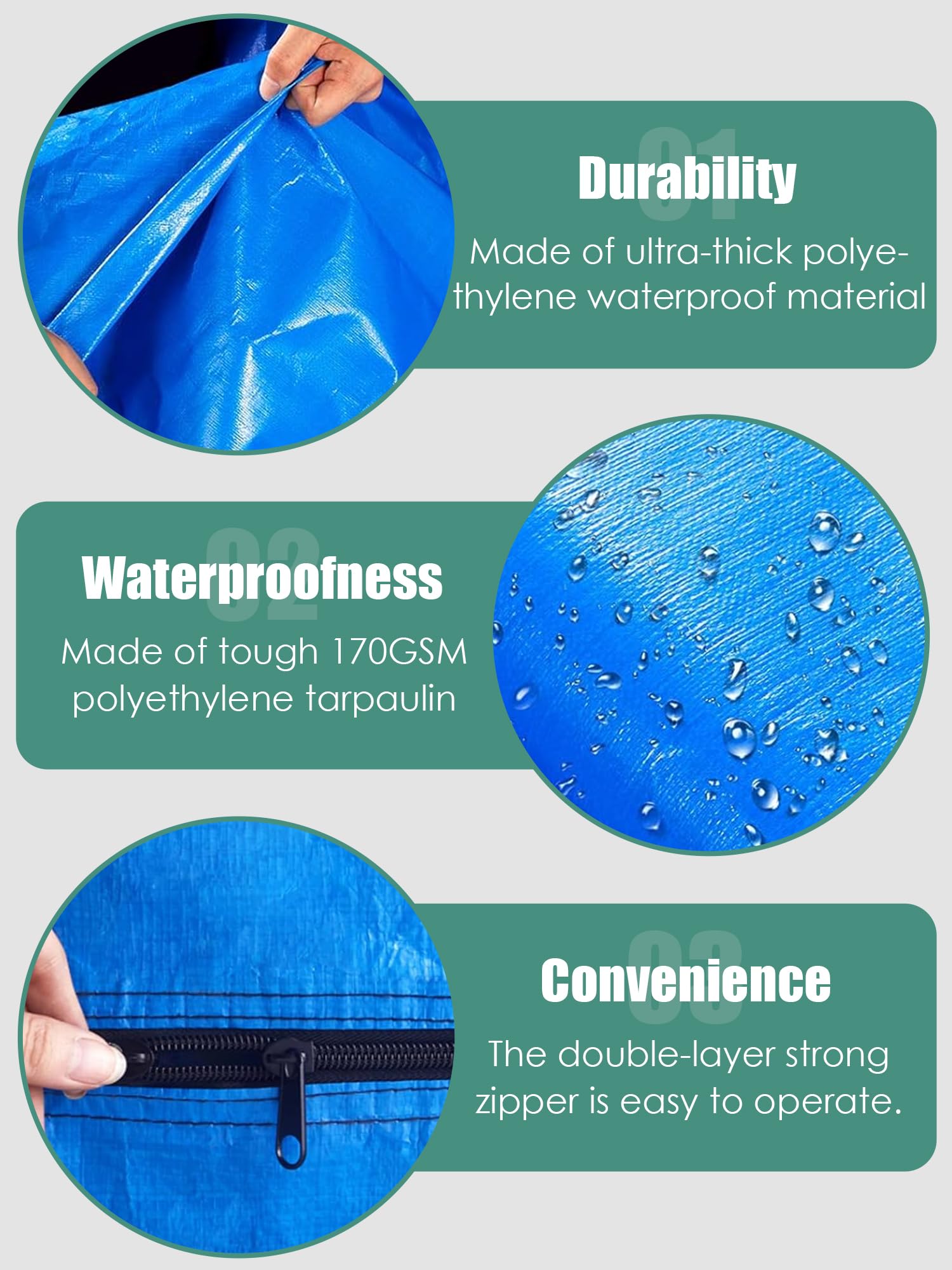 WTREE 170GSM material delivers tear resistance beyond standard bags.