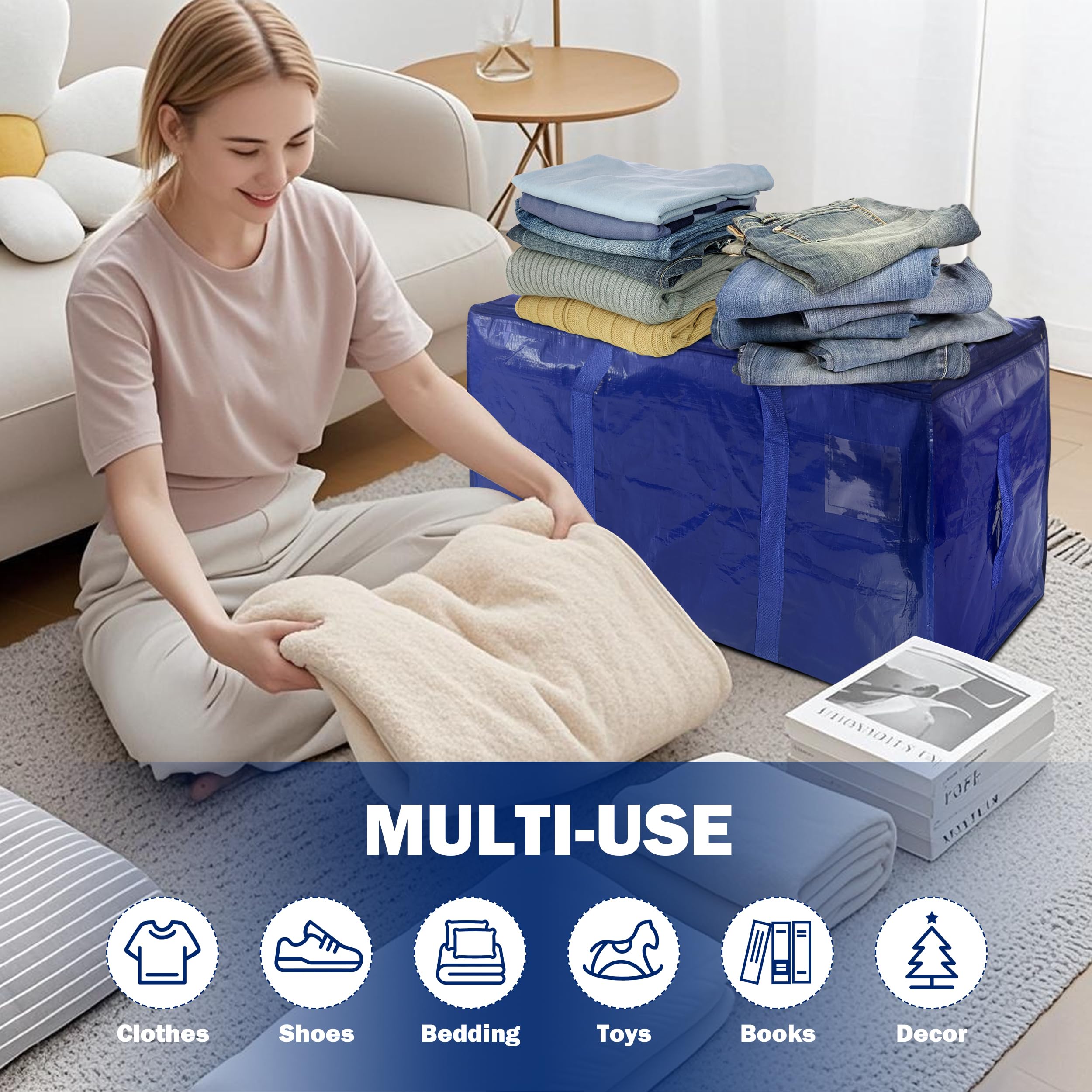 WTREE wide zippered opening enables quick packing of oversized items.