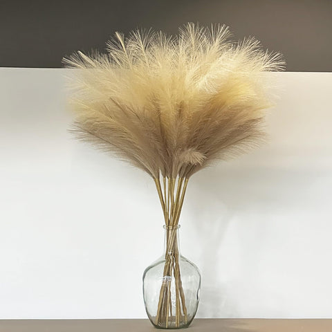 Wttisel soft silk pampas grass stays vibrant year-round.