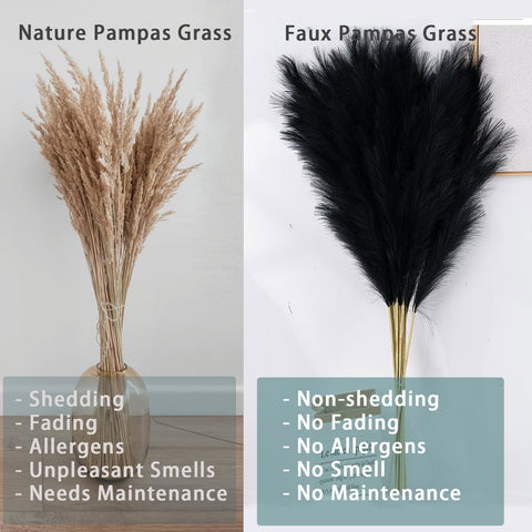 Wttisel tall pampas grass branches assembled for versatile height in decor