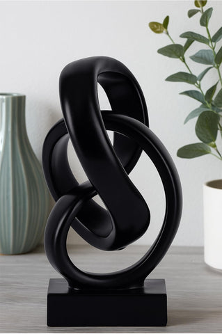 WUBIANJIE resin Mobius sculpture with sheen highlights contemporary office decor