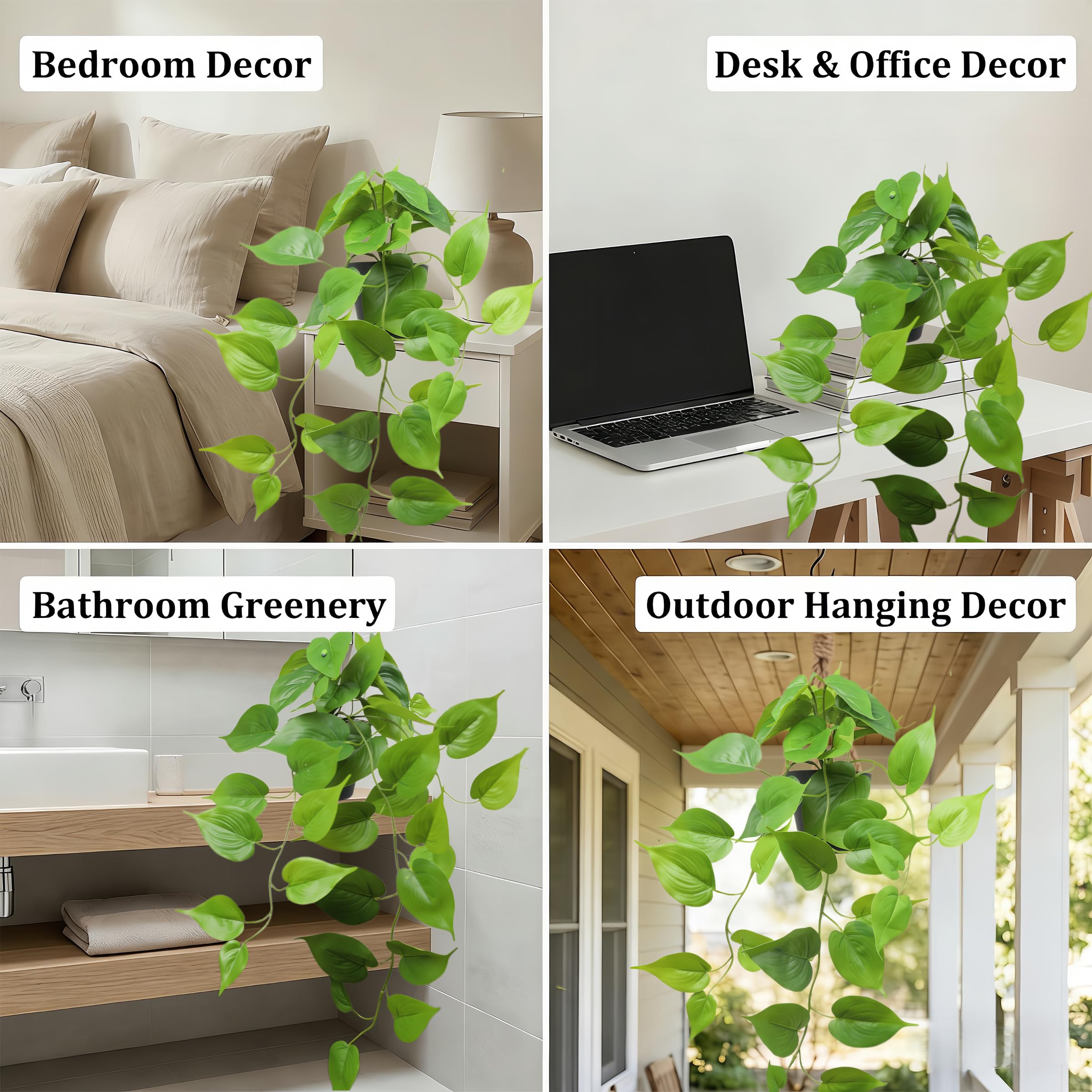 WucaFl indoor pothos ideal for shelves, desks, and windowsills