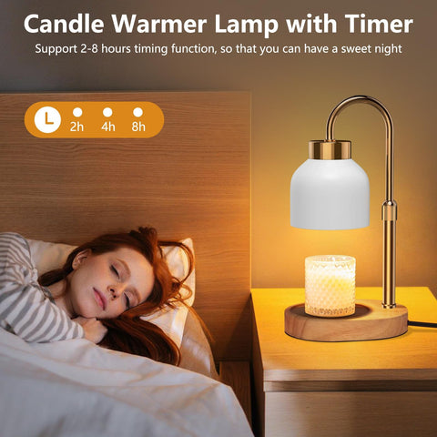 WUEAOA Candle Warmer Lamp height adjustment enables versatile candle compatibility in any room.