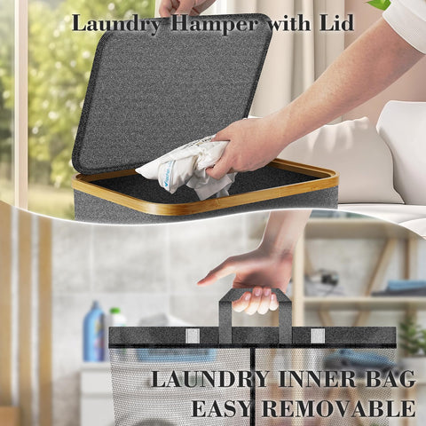 Wuevu oxford-fabric lining – breathable, moisture-resistant interior keeps clothes fresh.