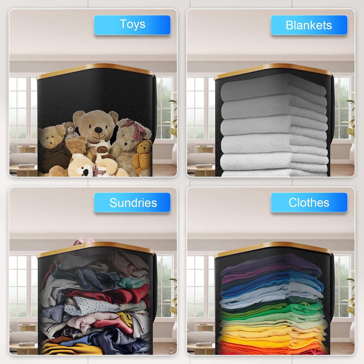 Wuevu compact profile stores under bed or in drawers