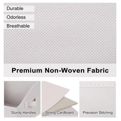WUIKE bin with handles shows portable organization for bedroom closets.