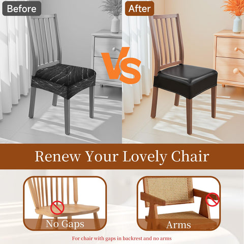WUSOUPU crumb and stain resistance keeps chairs looking fresh.