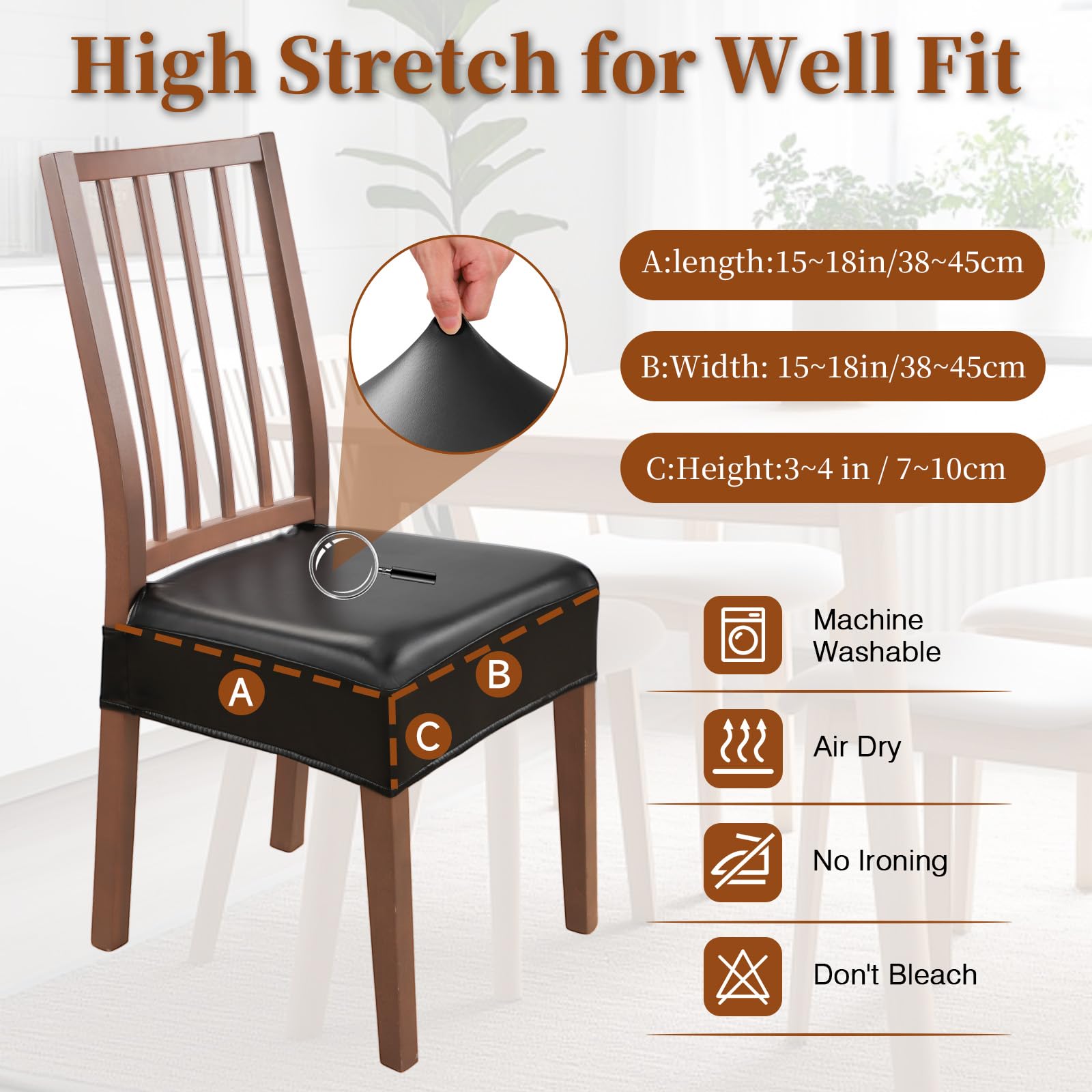 WUSOUPU machine-washable seat covers simplify household cleaning.