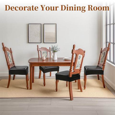 WUSOUPU set of 4 dining chair covers ideal for dining rooms.