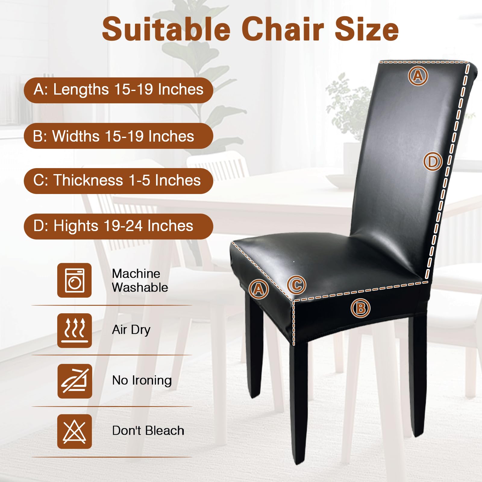 WUSOUPU thickened leather slipcovers add scratch protection for everyday use.