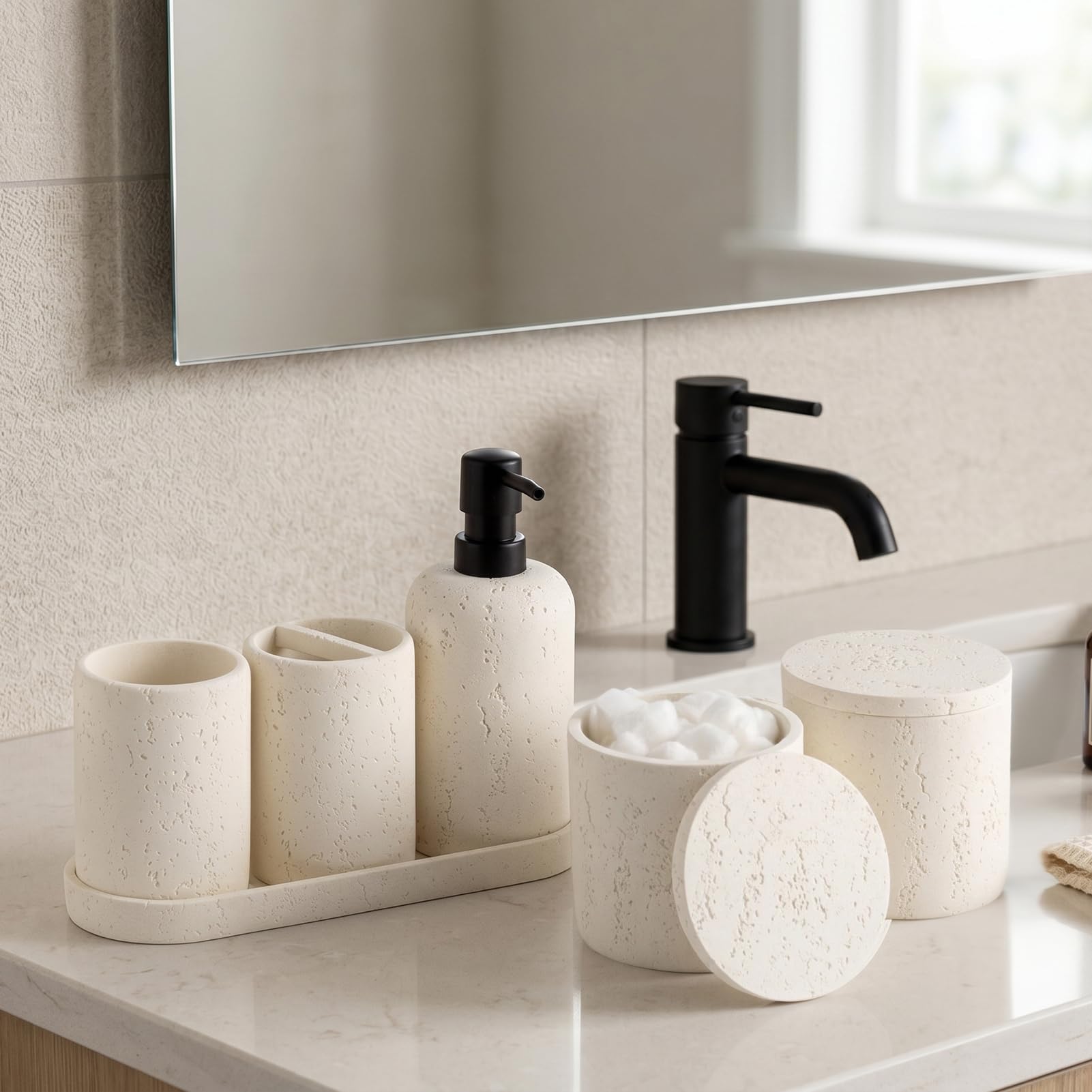 WUUAHOME travertine texture closeup highlights stone-inspired elegance