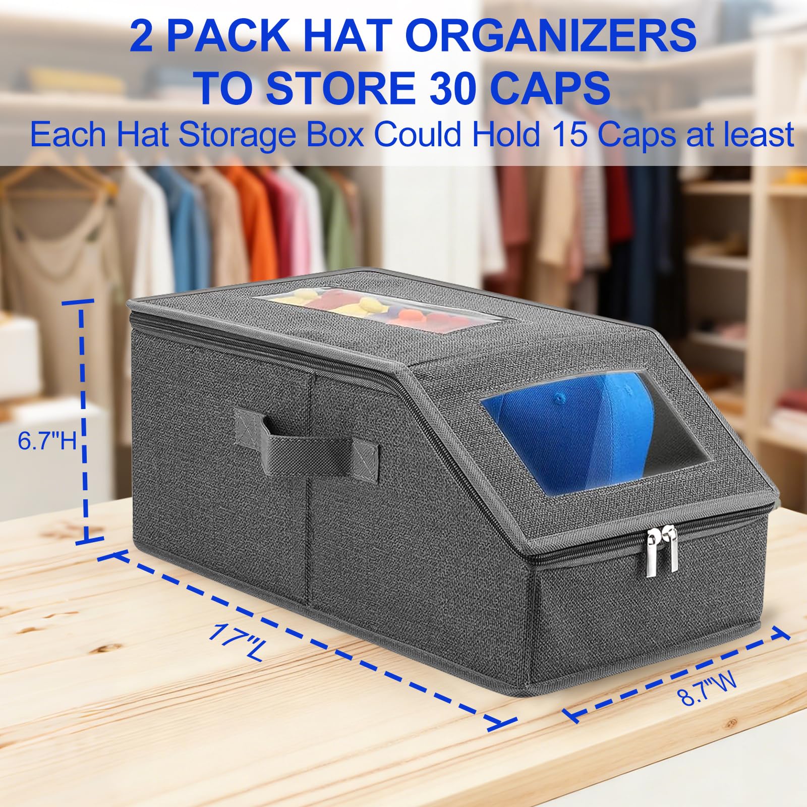 WUUOOD dirt-free organizer with side handle for easy transport.