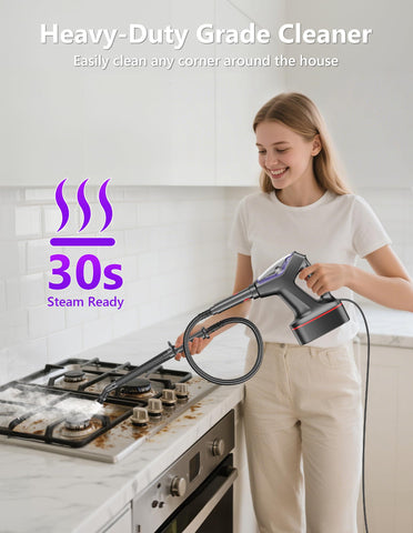 WVSAW detachable handheld steamer for corners, furniture, and tight spots.