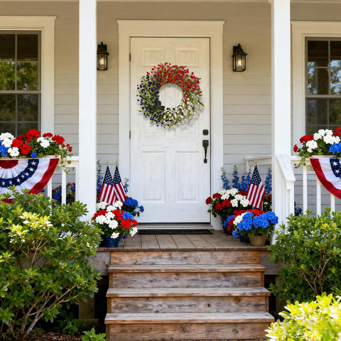 wwmira handmade PE flower wreath showcases secure petals and balanced arrangement.