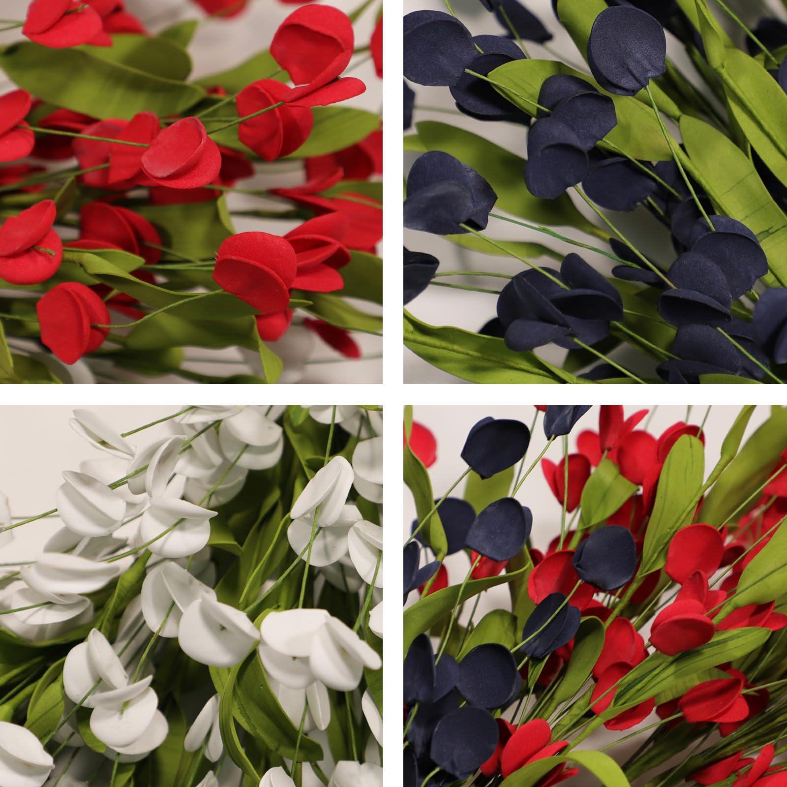 wwmira weather resistant PE petals endure rain and sun with lasting color.