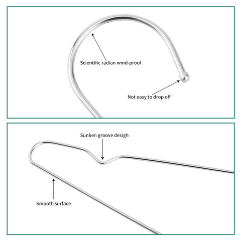 WYCQKL heavy-duty stainless steel hangers support heavier garments