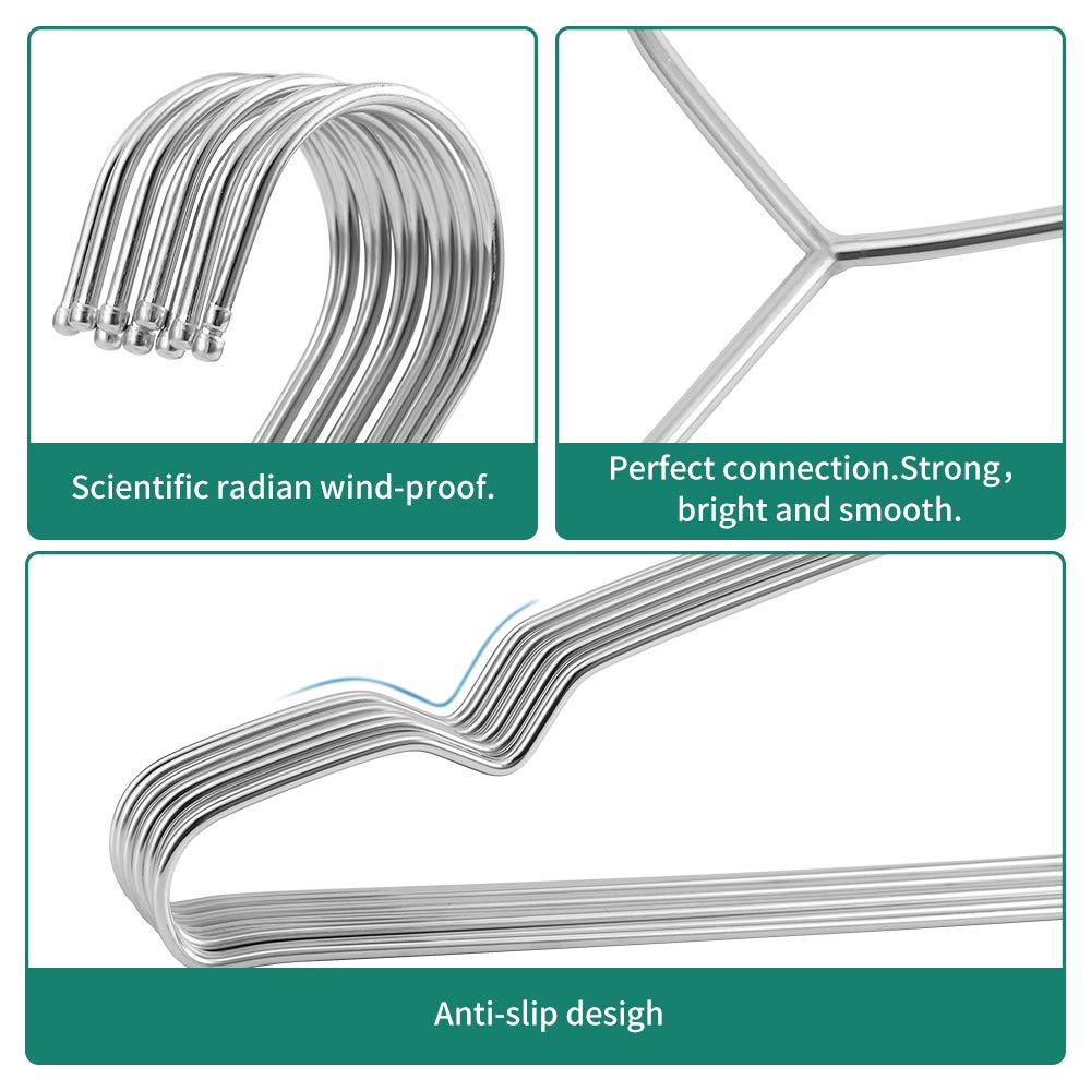 WYCQKL versatile hangers for pants, shirts, coats in a tidy wardrobe