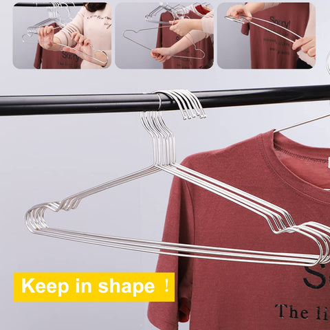 WYCQKL anti-slip groove hanger holds dresses securely to prevent slips.