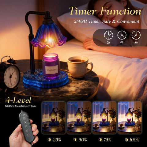 Wyghyronic flameless candle warmer melts wax without an open flame