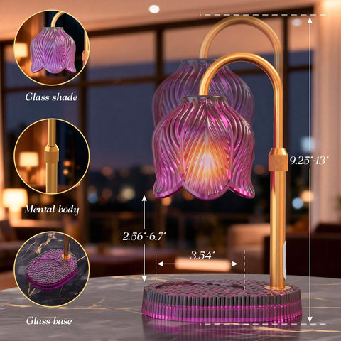 WYghyronic candle warmer lamp offers adjustable height for jar candles up to six inches.