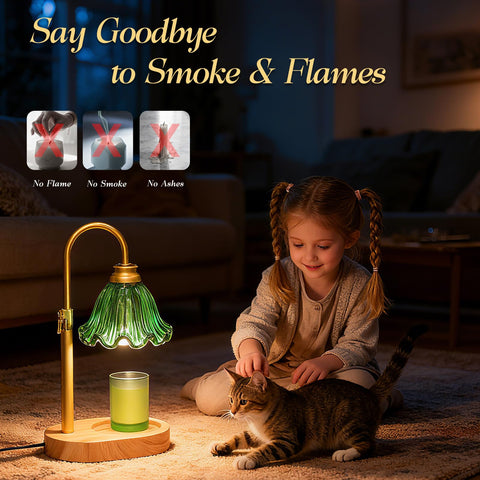 WYghyronic candle warmer lamp safety flameless reduces fire risk.