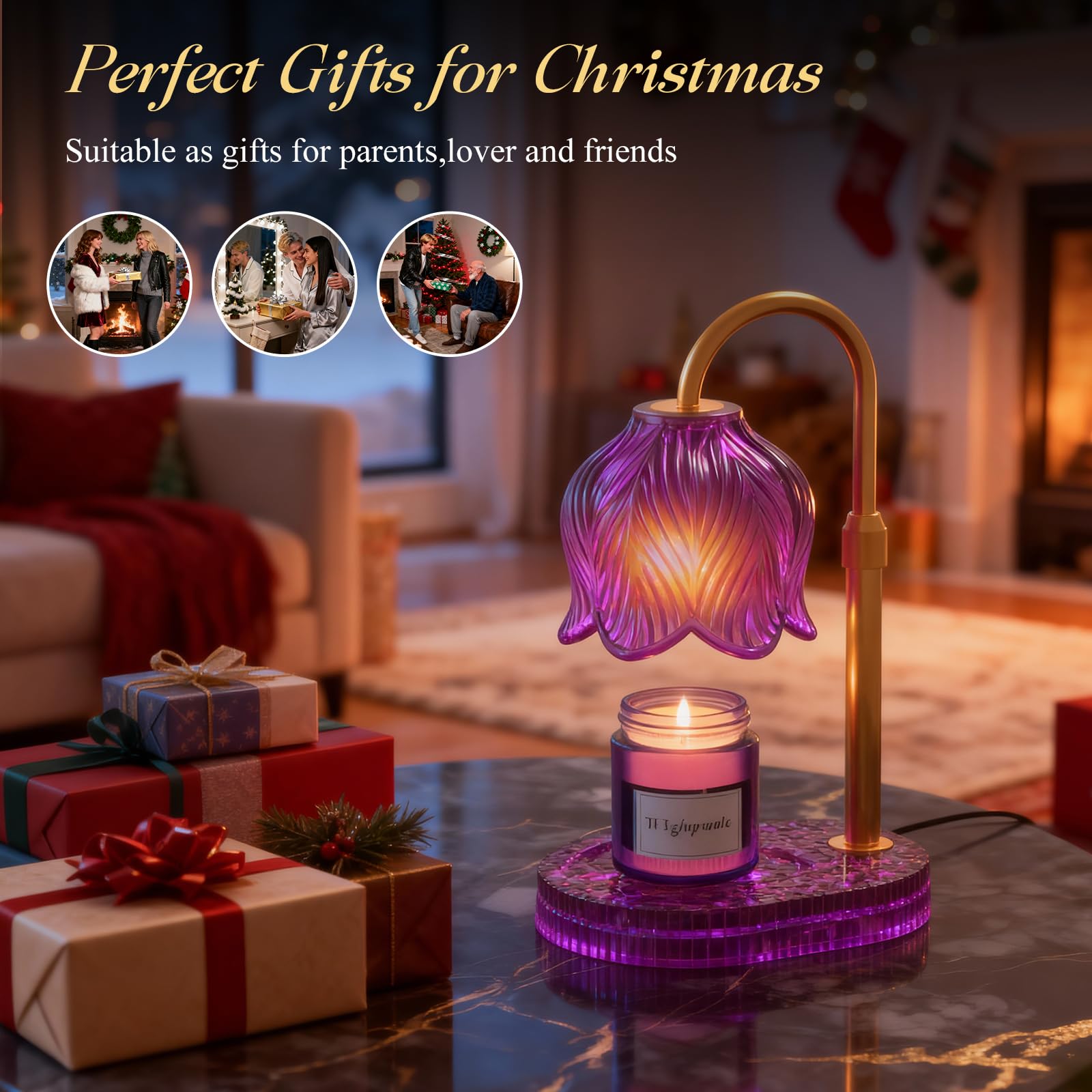 WYghyronic candle warmer lamp includes timer and memory for effortless daily use.