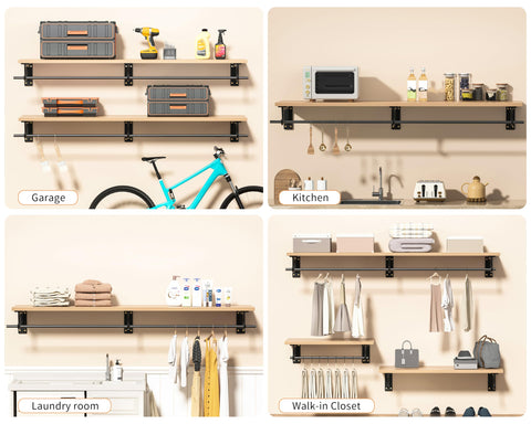 WYGWP rust-resistant powder-coated finish maintains showroom-like closet look.