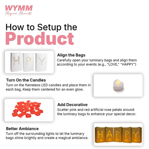 WYMM easy DIY setup for home celebrations and special occasions